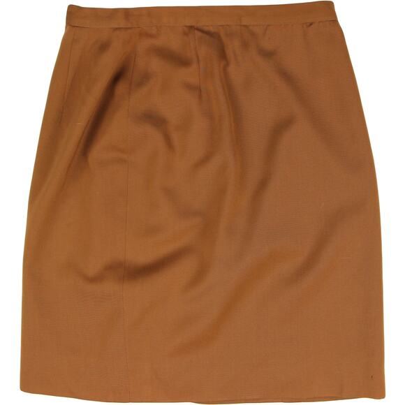 Cacharel Paris French Designer Retro Mod Minimal Career Work Office Wool Skirt - Picture 7 of 8